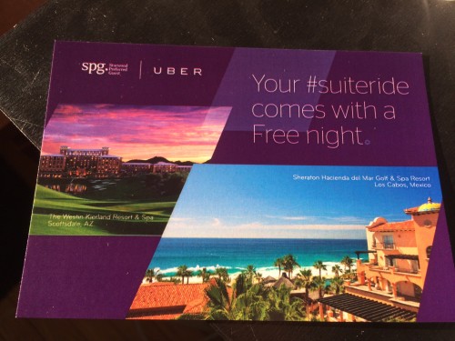 15,000 Starpoints With SPG and Uber