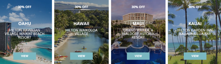 Save 30% Hilton Hotels In Hawaii