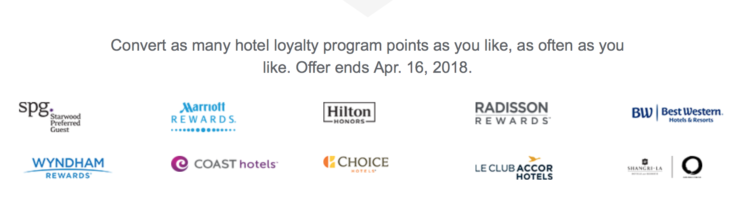 a screenshot of a hotel loyalty program