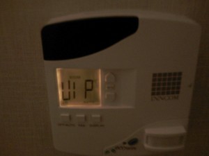 a close-up of a digital alarm