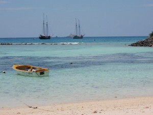 a boat in the water