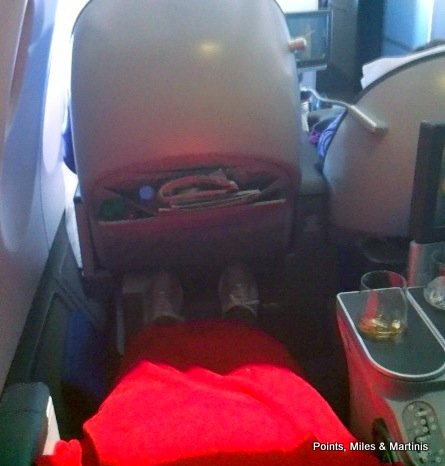 a person's seat in an airplane