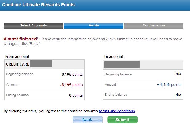 Chase Verify Transfer Points Miles & Martinis