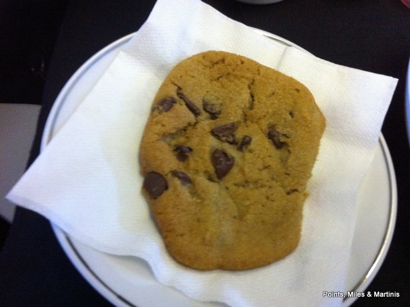 a cookie on a napkin