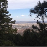 a view of a city from a mountain