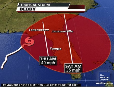a map of a hurricane