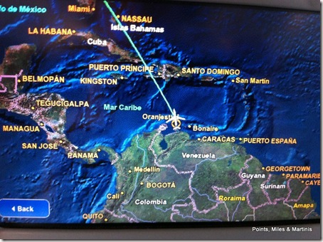 Aruba Flight Map