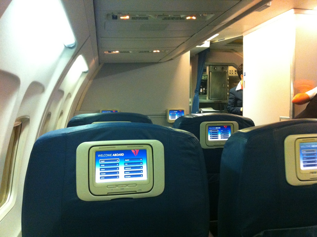 Delta first class seat 3 a from 757