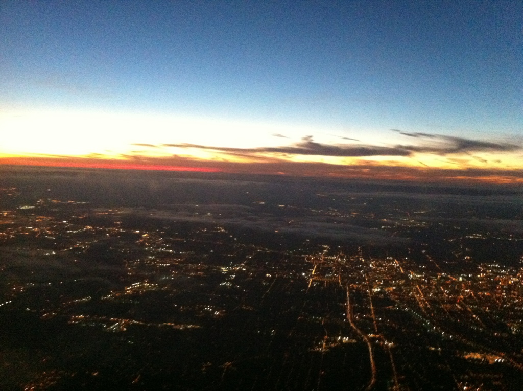 View of Atlanta from Delta Plane During Takeoff