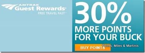 Amtrak Buy Points With 30 Percent Bonus Front Page