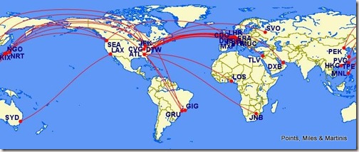 Dedicated Delta Lie Flat Bed Business Class Seat Routes