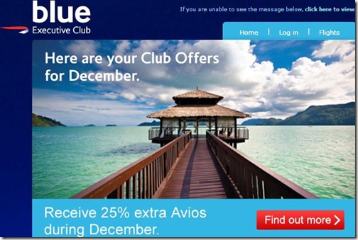 25 Percent More Avios Points from British Airways