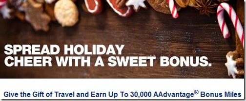 American Airlines Holiday Bonus Purchase Miles