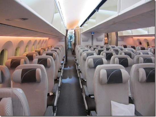 Dreamliner Economy Seats Head On