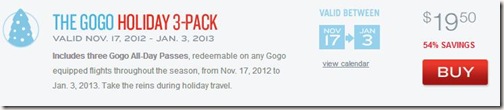 Gogo Holiday Pack