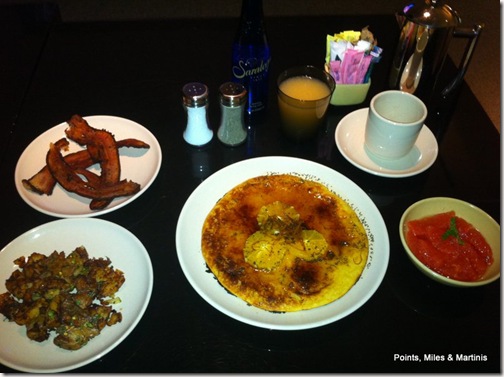 Hyatt Andaz Lemmon Poppy Seed Pancake Diamond Breakfast