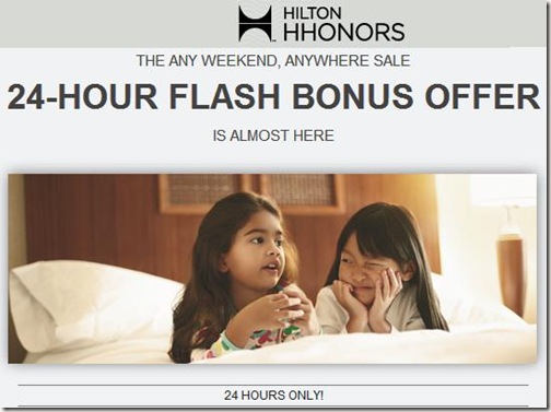 Hilton 24 Hour Sale