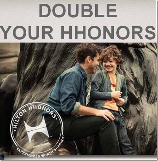 Hilton Honors Double Points Promotion 2013