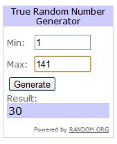 a screenshot of a number generator