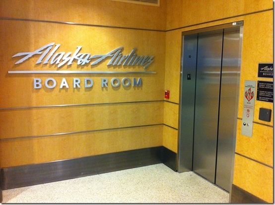 Alaska Airlines Boardroom in LAX Entrance