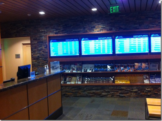 Alaska Airlines Boardroom in LAX Front Desk