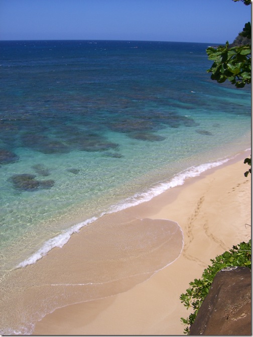 Kauai Secret Beach from Pathway