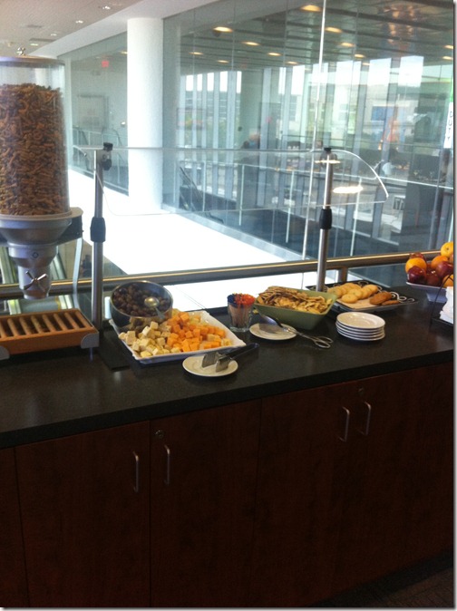 American Airlines Club Lounge Snacks