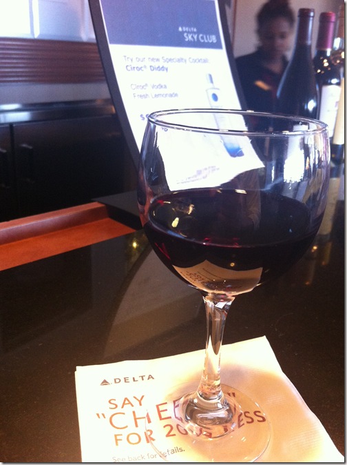 Delta SkyClub House Red Wine