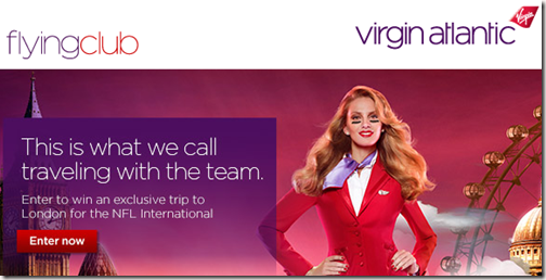 Virgin Atlantic NFL Contest