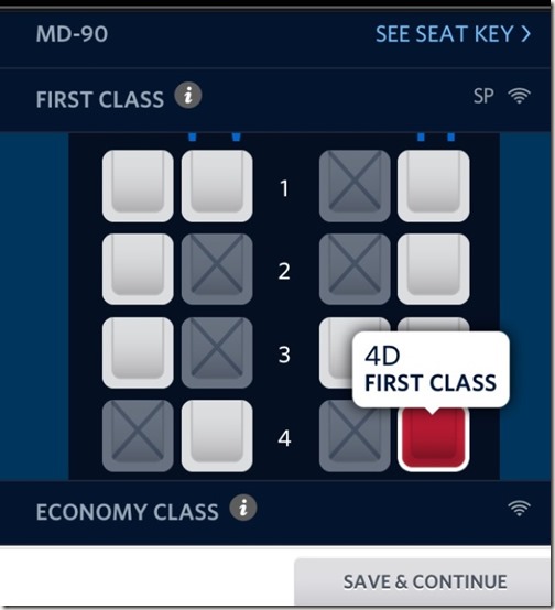 Delta Return Flight Upgrade From FTU