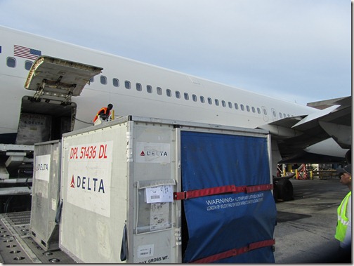 Delta 767 Flat Bed Cargo Load