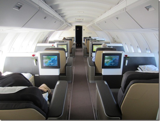 Lufthansa First Class cabin
