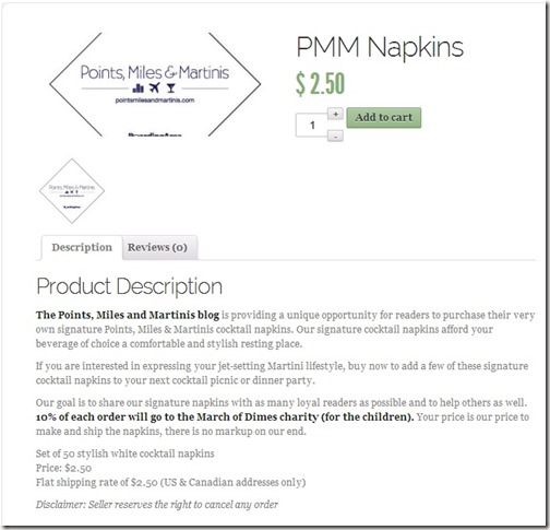 PointsMilesMartinis_napkin order page_2013