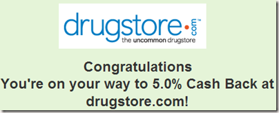 ebates 5% cash back at drugstore