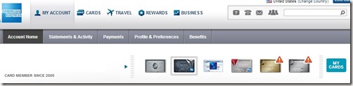 American Express Home Page
