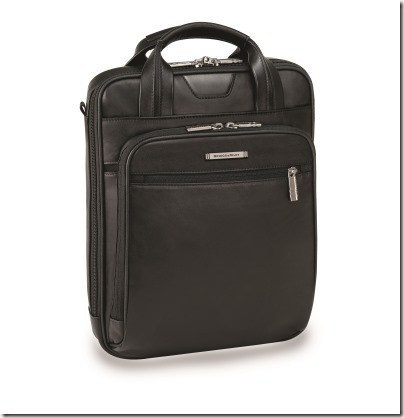 Briggs and Riley @work Leather - Small Slim Vertical Brief