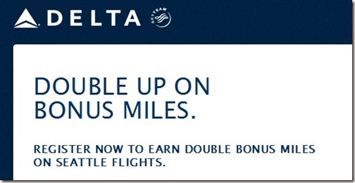 Delta Double Miles 2013 and 2014 Promotion