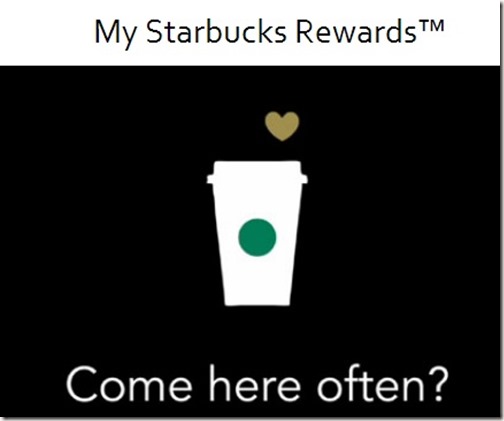 My Starbucks Rewards