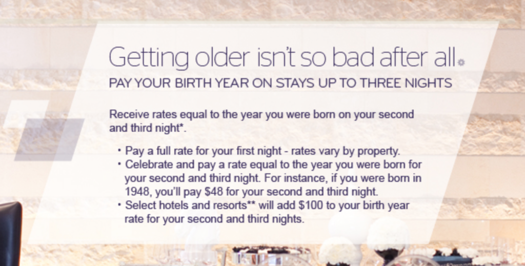 Starwood's Pay Your Birth Rate Promotion 