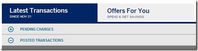 American Express Deals Navigation