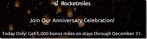 Rocketmiles 5k bonus