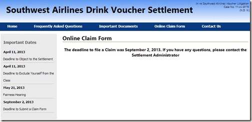 Southwest Class Action Lawsuit over Drinks