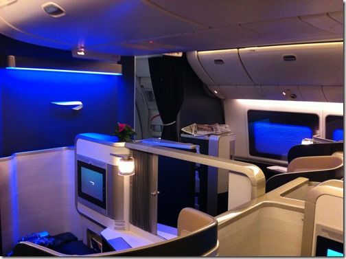 British Airways First Class Cabin