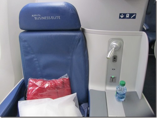 Delta Business Elite Seat 9D Front View