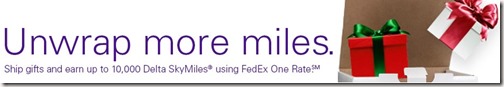 Delta FedEx 10000 Bonus Miles