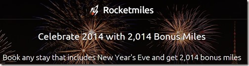 Rocketmiles 2014 sale