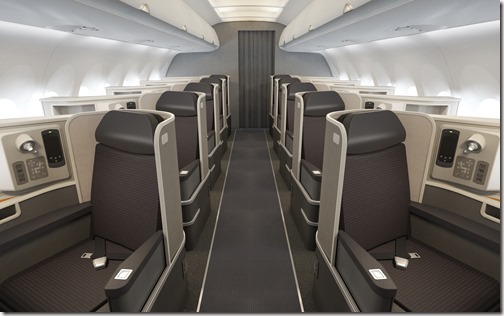 American Airlines A321Transcon First Class Front