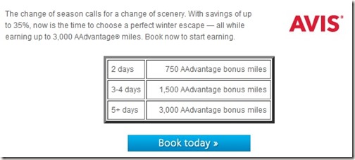American Airlines Winter 2014 Car Rental Promotion Details