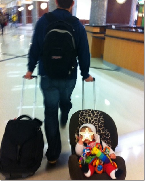Baby's Trip Through Airport