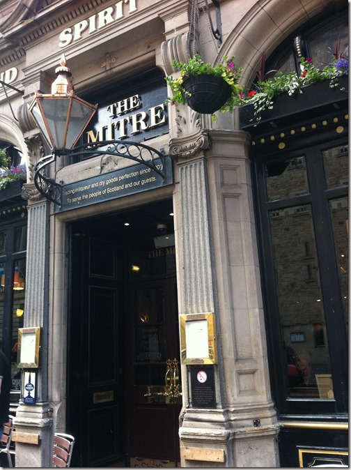 Edinburgh Scotland The Mitre